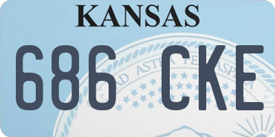 KS license plate 686CKE