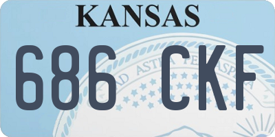 KS license plate 686CKF