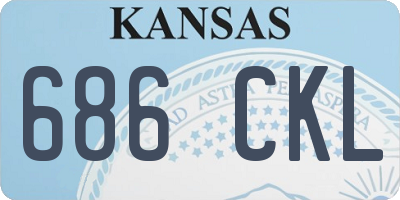 KS license plate 686CKL