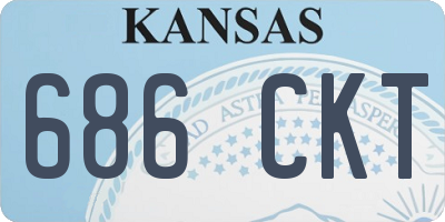 KS license plate 686CKT