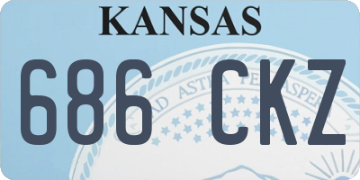 KS license plate 686CKZ