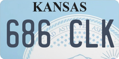 KS license plate 686CLK