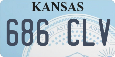 KS license plate 686CLV