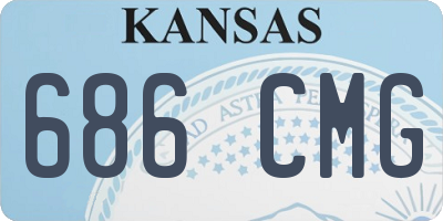 KS license plate 686CMG