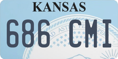 KS license plate 686CMI