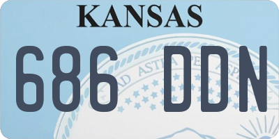 KS license plate 686DDN