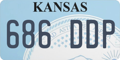 KS license plate 686DDP