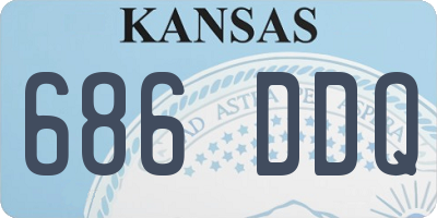 KS license plate 686DDQ