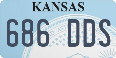 KS license plate 686DDS