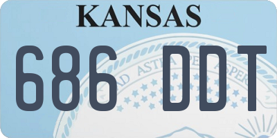KS license plate 686DDT