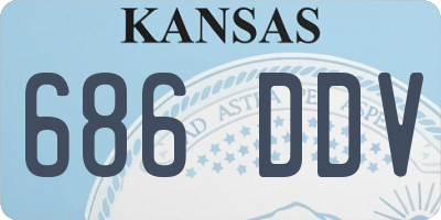 KS license plate 686DDV