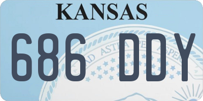 KS license plate 686DDY