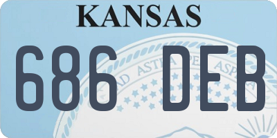 KS license plate 686DEB