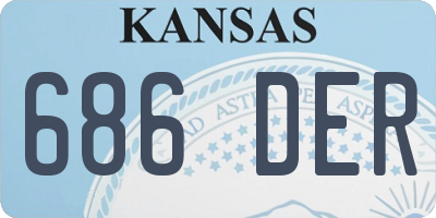 KS license plate 686DER
