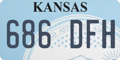 KS license plate 686DFH
