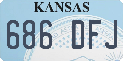 KS license plate 686DFJ