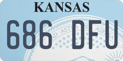 KS license plate 686DFU