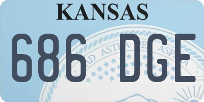KS license plate 686DGE