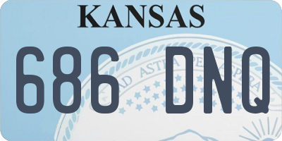 KS license plate 686DNQ