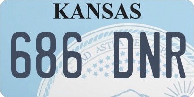KS license plate 686DNR