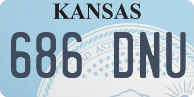 KS license plate 686DNU