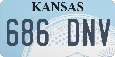 KS license plate 686DNV