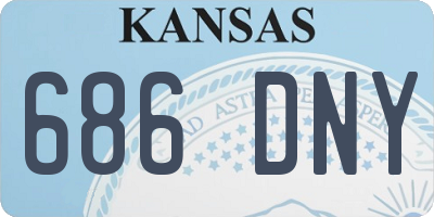 KS license plate 686DNY