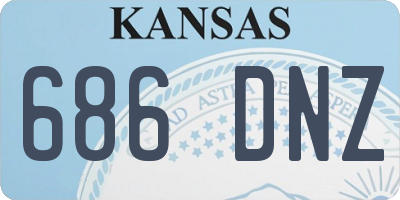 KS license plate 686DNZ