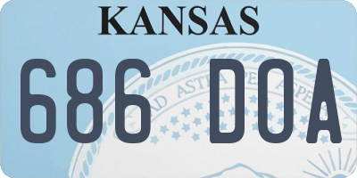 KS license plate 686DOA