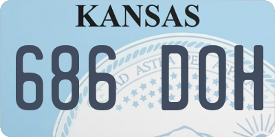 KS license plate 686DOH