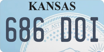 KS license plate 686DOI
