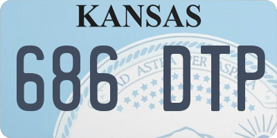 KS license plate 686DTP