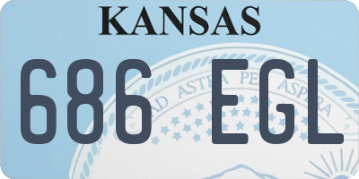 KS license plate 686EGL