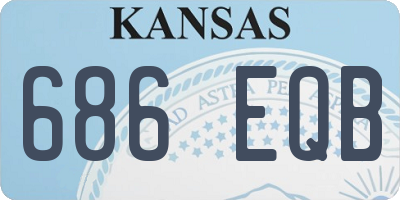 KS license plate 686EQB