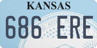 KS license plate 686ERE