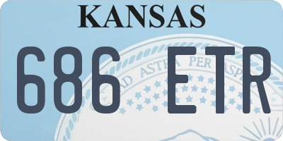KS license plate 686ETR