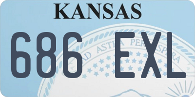 KS license plate 686EXL