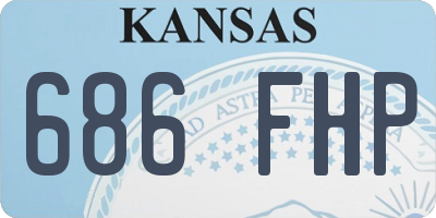 KS license plate 686FHP