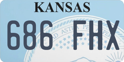 KS license plate 686FHX
