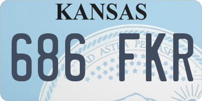 KS license plate 686FKR
