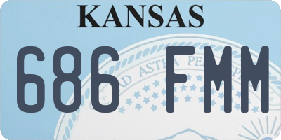 KS license plate 686FMM