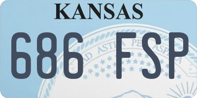 KS license plate 686FSP