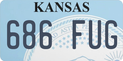 KS license plate 686FUG