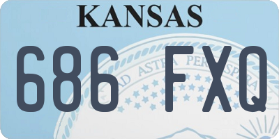 KS license plate 686FXQ