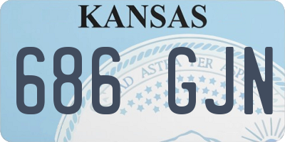 KS license plate 686GJN