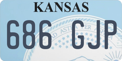 KS license plate 686GJP