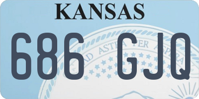 KS license plate 686GJQ