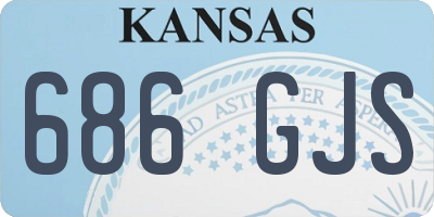 KS license plate 686GJS