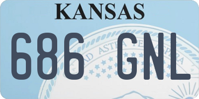 KS license plate 686GNL