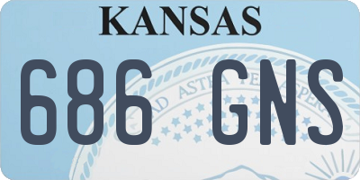 KS license plate 686GNS